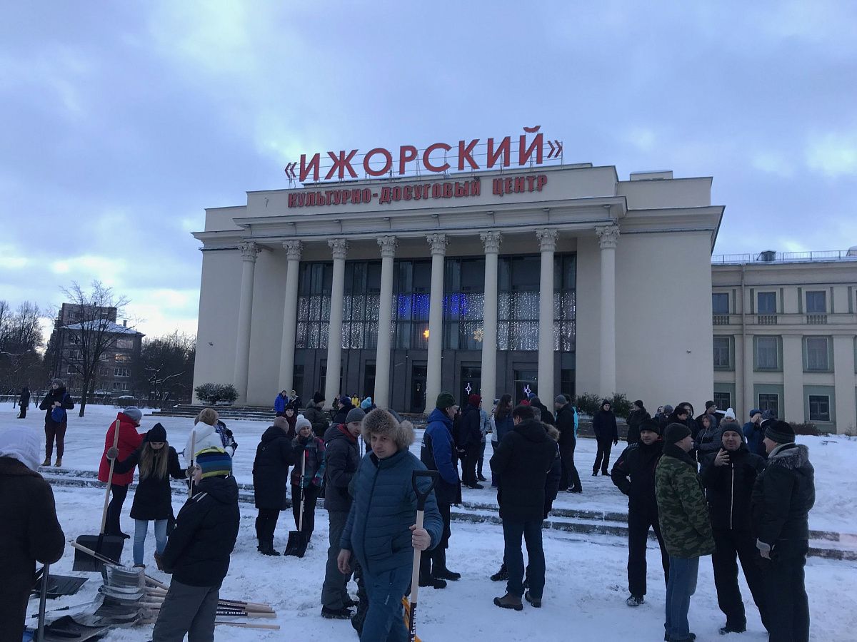 Колпинский район сказал снегу НЕТ