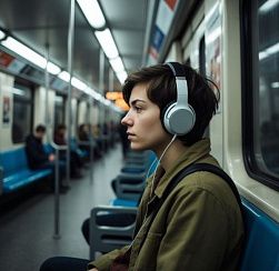 Врач предупредила об угрозе ухудшения слуха из-за музыки в наушниках в метро