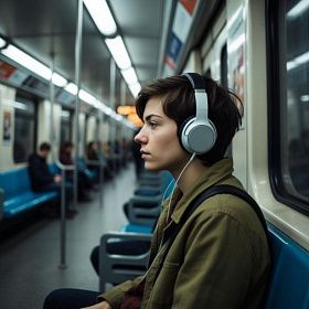 Врач предупредила об угрозе ухудшения слуха из-за музыки в наушниках в метро