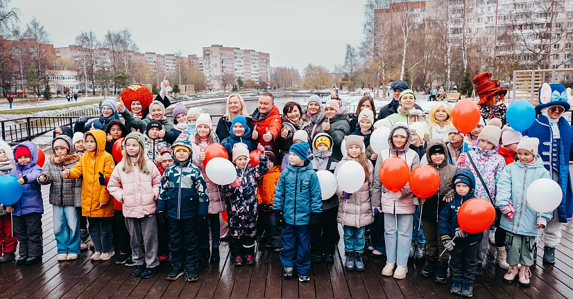 Торжественно открылось новое общественное пространство в городе воинской славы Колпино