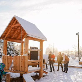 В Колпино высадили более 1100 деревьев и кустарников в новом сквере