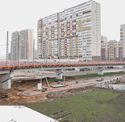 На трамвайном путепроводе «Купчино — Шушары — Славянка» начался монтаж контактной сети