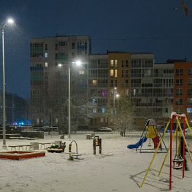 В семи кварталах Колпинского района модернизировали уличное освещение