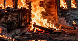 Два дачных дома загорелись в Кировском районе Ленобласти