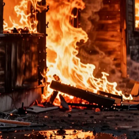 Два дачных дома загорелись в Кировском районе Ленобласти