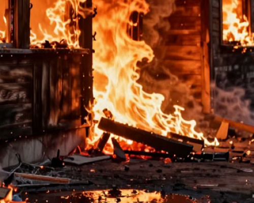 Два дачных дома загорелись в Кировском районе Ленобласти