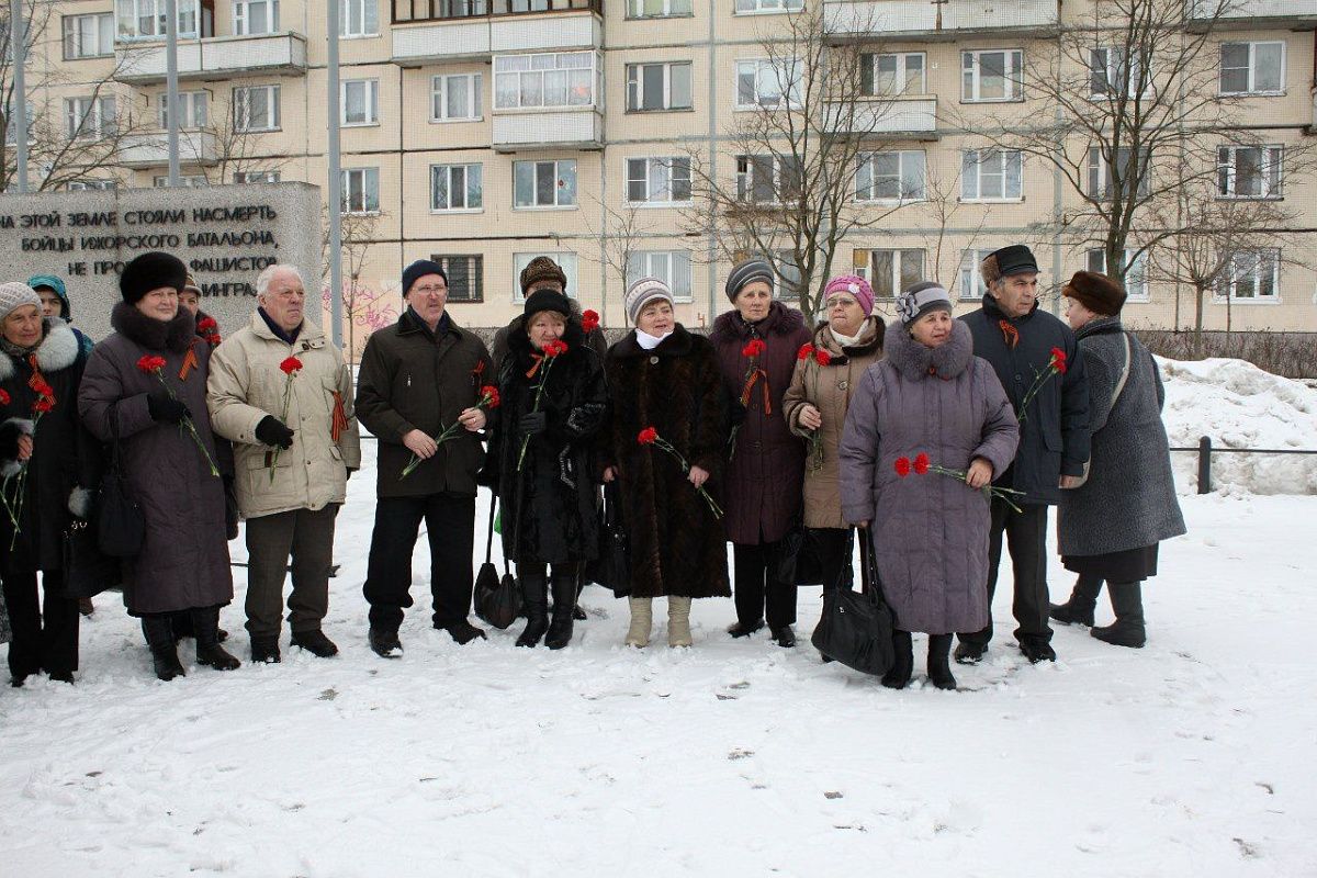 19 февраля в Колпинском районе прошла акция «Маршрут славы».