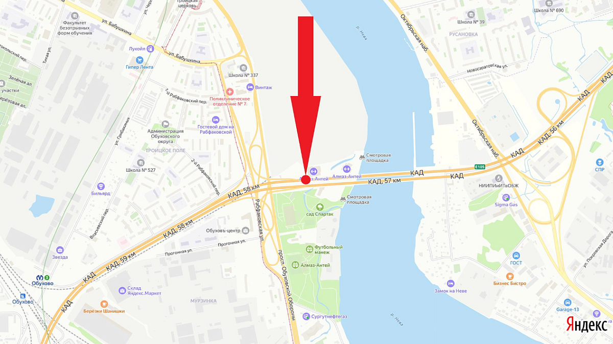 Две полосы перекроют на Вантовом мосту в Петербурге