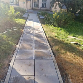 На Загородной улице отремонтировали пешеходную дорожку