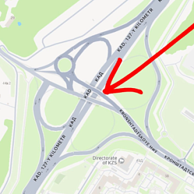 В ночь с 3 на 4 ноября будет полностью закрыто движение транспорта по съезду С8 на КАД