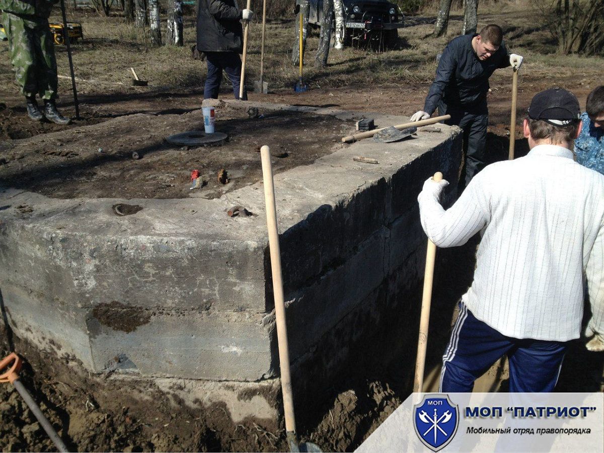 Откопан памятник ВОВ