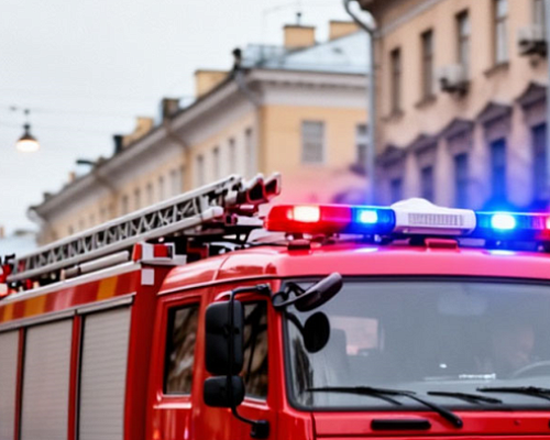 Во время пожара в автосервисе Петербурга пострадал мужчина