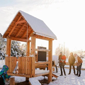 В Колпино завершили благоустройство сквера на Зелёной набережной