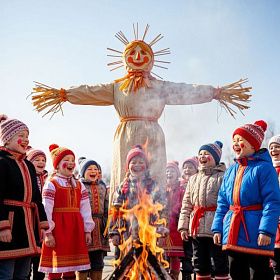 Россиянам напомнили о штрафах за сжигание чучел Масленицы не по правилам