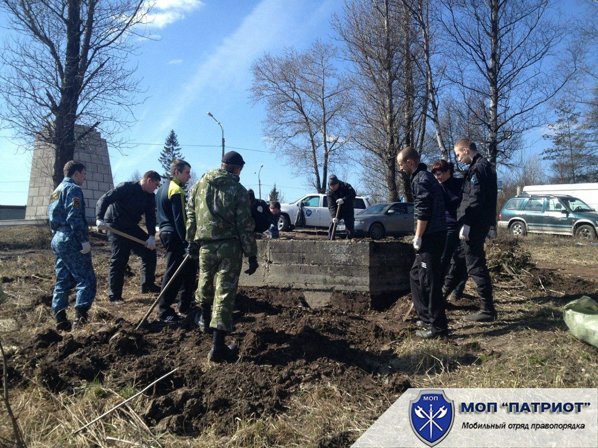 Откопан памятник ВОВ