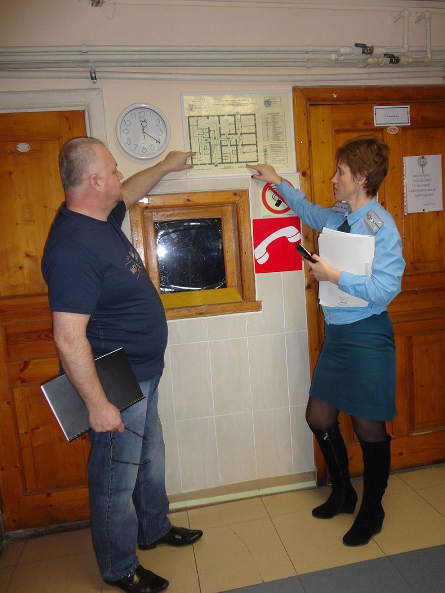 Тренировка по эвакуации в Специнтернате Колпинского района