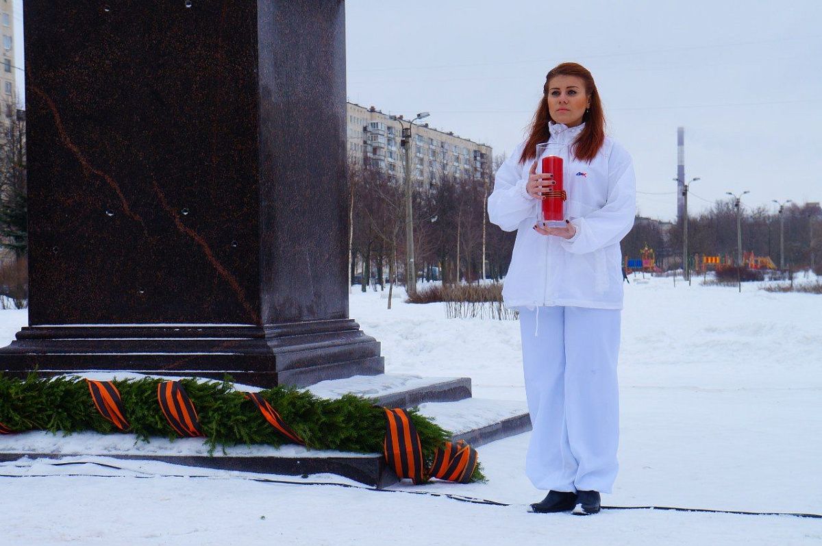 19 февраля в Колпинском районе прошла акция «Маршрут славы».
