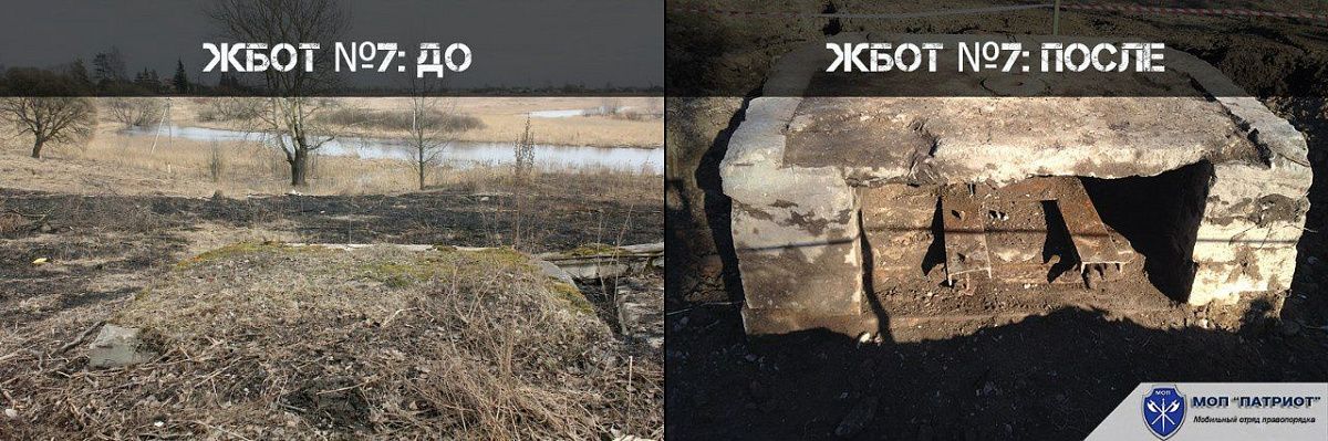 Откопан памятник ВОВ