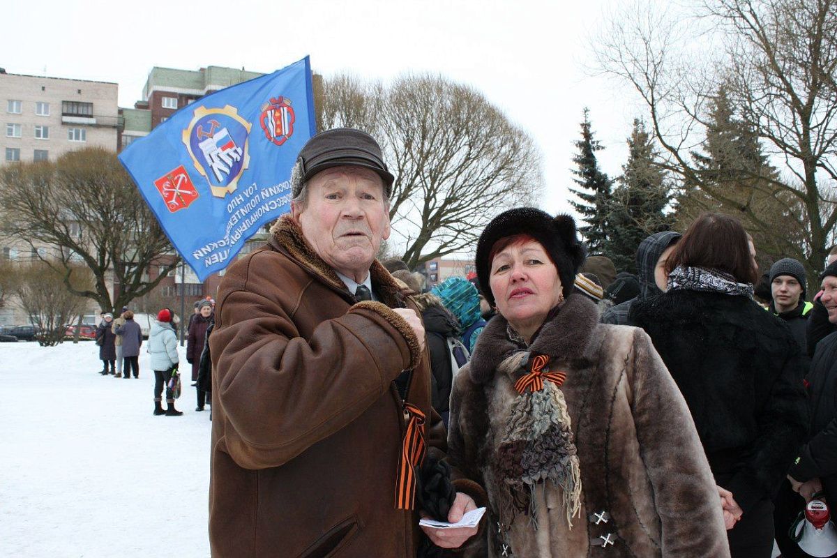 19 февраля в Колпинском районе прошла акция «Маршрут славы».