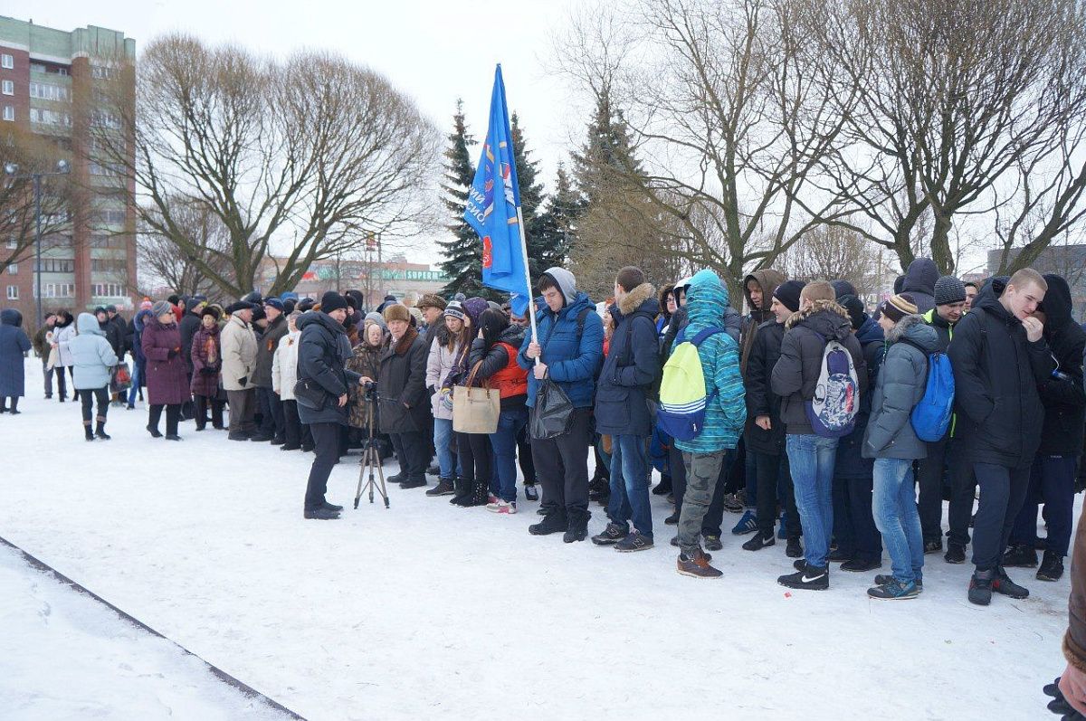 19 февраля в Колпинском районе прошла акция «Маршрут славы».