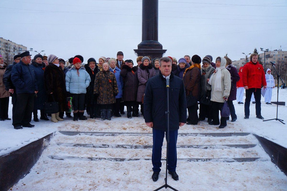 19 февраля в Колпинском районе прошла акция «Маршрут славы».